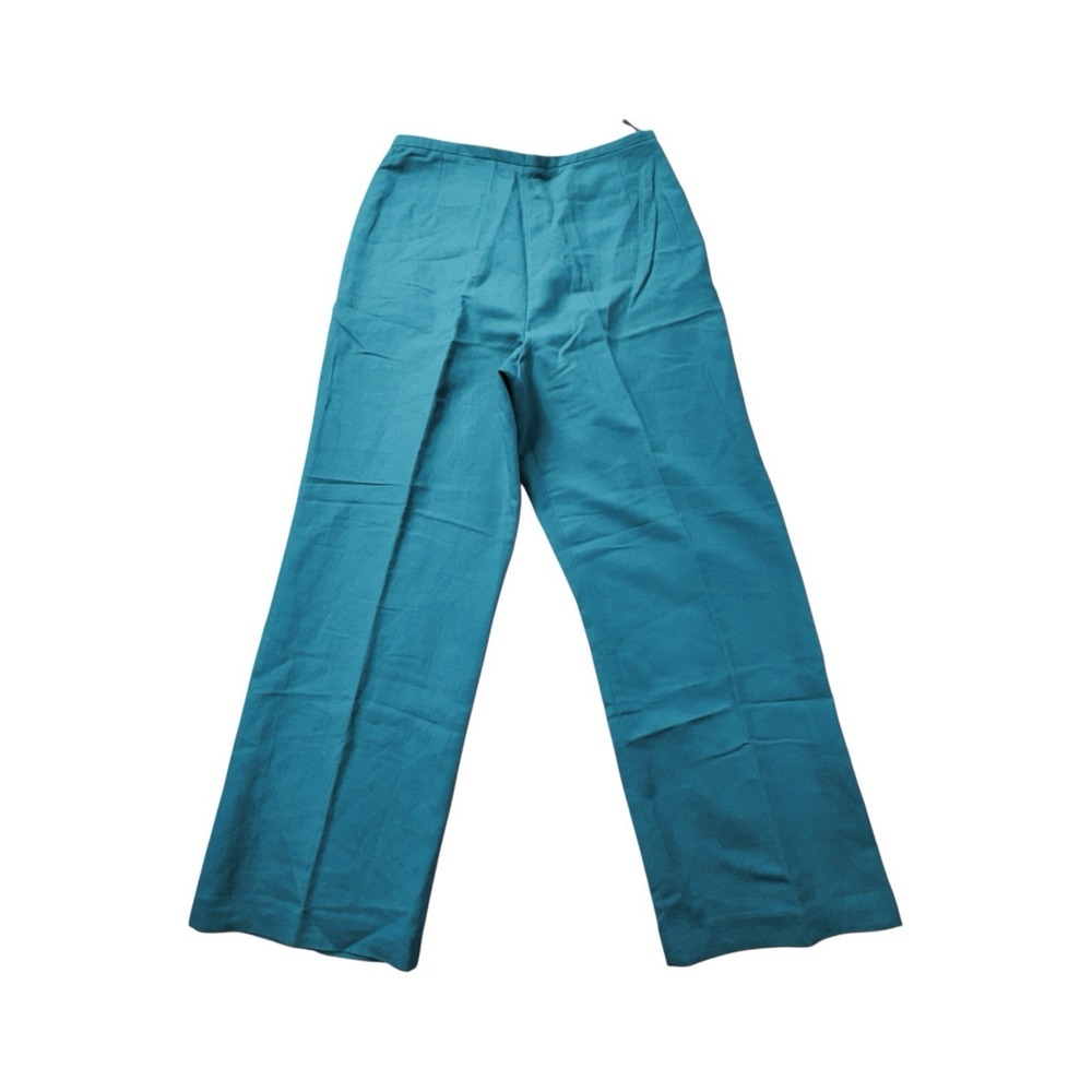 Josephine Chaus Tuscan Villa Linen Pants Tuscan Teal Color 463 Womens 14 NWT - Picture 11 of 11